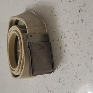White cloth belt American eagle